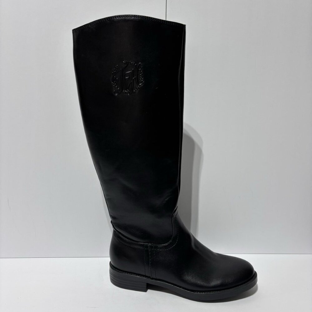 Tommy Hilfiger Women’s Rydings Black Tall Boots, Size 6 M